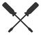 Screwdrivers Raster Icon Flat Illustration