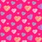 Scribble hearts pattern
