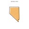 Scribble Map of Nevada Vector Design Template.
