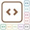 Script code simple icons