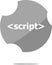 Script sign icon. Programming language symbol. Circles buttons