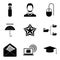 Scrivener icons set, simple style
