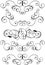 Scroll, cartouche, decor, vector