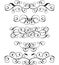 Scroll, cartouche, decor, vector