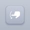 Scrolling down gray vector button with white icon