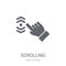 Scrolling icon. Trendy Scrolling logo concept on white background from web hosting collection