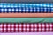 Scrolls rolls colored colorful fabric