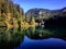 Scropoasa Lake in autumnal colours