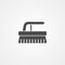 Scrub brush vector icon sign symbol