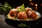 Scrumptious Arancini. Exquisite Italian Balls with Savory Fillings and Ample Copy Space