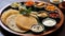 A Scrumptious Morning Breakfast Spread of Idly, Dosa, and Vada