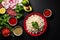 Scrumptious Peruvian Cuisine Flat Lay: Ceviche & Quinoa Showcase