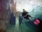 SCUBA Diver in Mexican Cave System