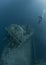 Scuba divers exploring Shipwreck SS Thistlegorm