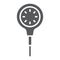 Scuba diving gauge glyph icon, diving