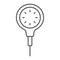 Scuba diving gauge thin line icon, diving