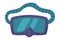 Scuba Diving Mask, Summer Vacation Accessory Cartoon Style Vector Illustration