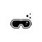 Scuba goggles icon vector illustration