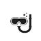 Scuba goggles icon vector illustration