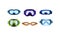 Scuba Goggles and Snorkel of Different Color and Shape Vector Set