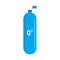 Scuba oxygen tank icon, flat style