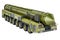 Scud missile, mobile short-range ballistic missile system, 3D rendering