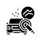 scuff mark and minor scratch buffing glyph icon vector illustration