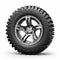 Sculpted Dark Silver Off Road Wheel With Rim And Tire