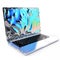 Sculpted Impressionism: Shiny Colorful Laptop With Transparent Cover