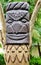 Sculpted Melanesian tiki totem in the Ile des Pins (Isle of Pines)