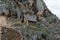 Sculpted rock, Inca monument, Ollantaytambo, Peru, 02/07,2019