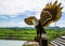 Sculptor statue eagle on view point at Wat Tham Sua.