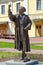 Sculptural composition Professor of Polotsk Academy on territory of former Jesuit collegium, Belarus