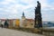 Sculptural compositions of Charles Bridge, Prague, Czech Republic. Saint Joseph, husband of Virgin Mary