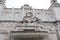 Sculptural detail of Fontana Adriatico marble fountain with carved male statue