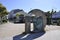 Sculptural Monument from Praza da Constitucion Square of Lugo City. Spain.