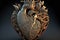 sculptural representation of the human heart, with intricate details and textures