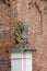 Sculpture above the entrance gate to medieval Ducal Castle Szczecin Castle, Szczecin, Poland