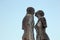 Sculpture of Ali and Nino on the waterfront in Batumi, Georgia