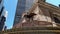 Sculpture of the American Eagle over the corner entrance of the Grand Central Terminal, New York, NY