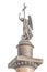 Sculpture of an angel on the Alexander Column in St. Petersburg, Isolated on white