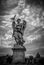 Sculpture of angel with Veronicaâ€™s Veil, Santâ€™Angelo bridge, Rome