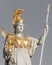 Sculpture of Athena, the Greek goddess of wisdom,outside the Austrian Parliament Building in Vienna, Austria