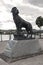 Sculpture Bamse dog on Montrose seafront, Augus, Scotland,Uk. Scotland,UK