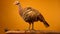 Sculpture-based Photography: Majestic Turkey Perched On Brown Stem