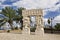 Sculpture A belief gate in Abrasha park in Yaffo