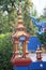 Sculpture Bodhisattva statue The name of Wat Rong Sue Ten or Blue Temple in Chiang Rai provi