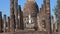 Sculpture of a Buddha at the ruins of the Buddhist temple. Sukhothai