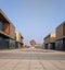 Sculpture building in a suburban park square in a northern Chinese city