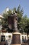 The sculpture of the bullfighter on the Alameda de Hercules in Seville